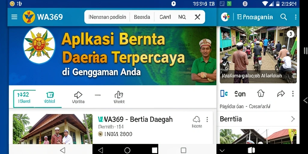 Tampilan antarmuka WA369 yang sederhana dan informatif.